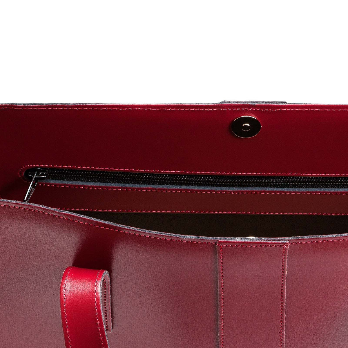 Zatchels Handmade Leather Shopper Tote Bag – Oxblood
