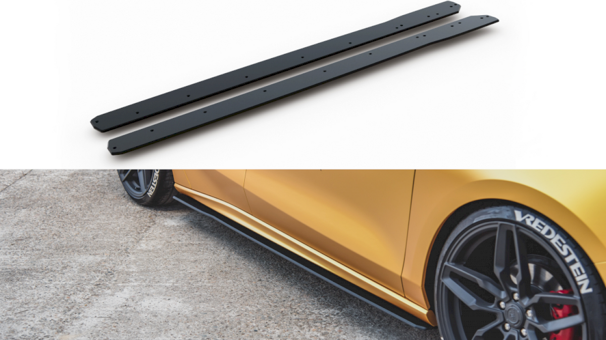 Maxton Design - Aftermarket  RACING SIDE SKIRT SPLITTERS FORD FOCUS MK4 ST/ MK4 ST LINE (2019-)
