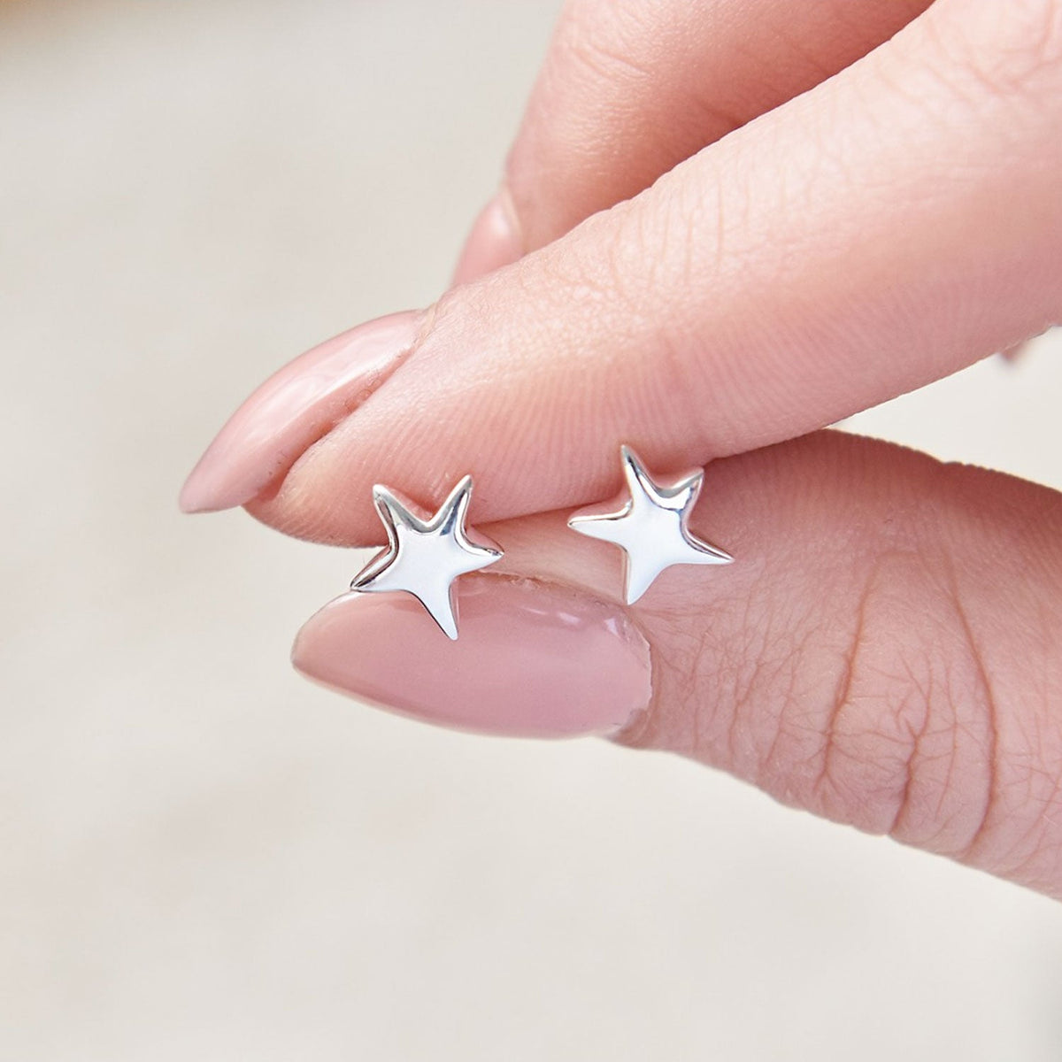 Stardust Silver Stud Earrings
