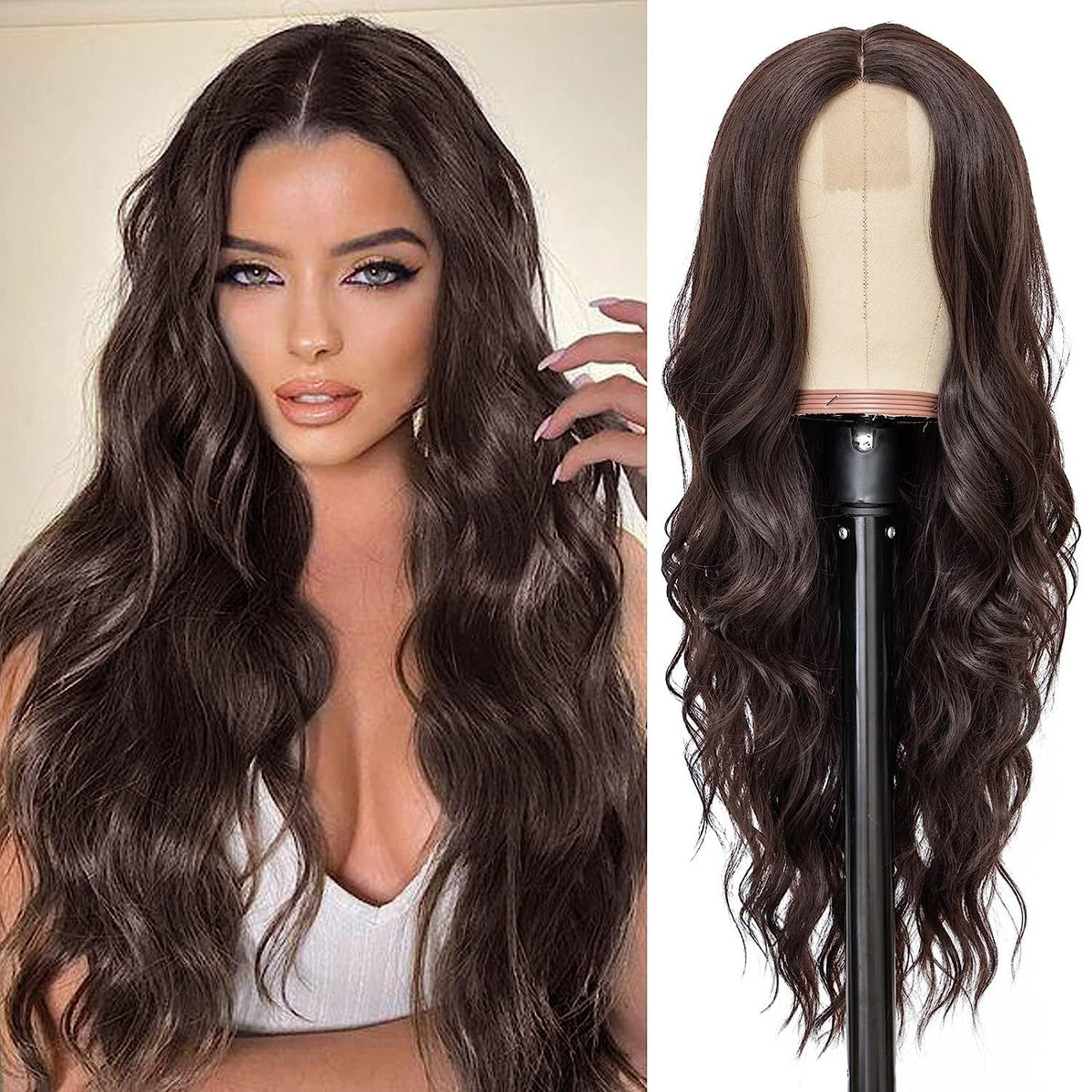 Lace-Front Curly Wig