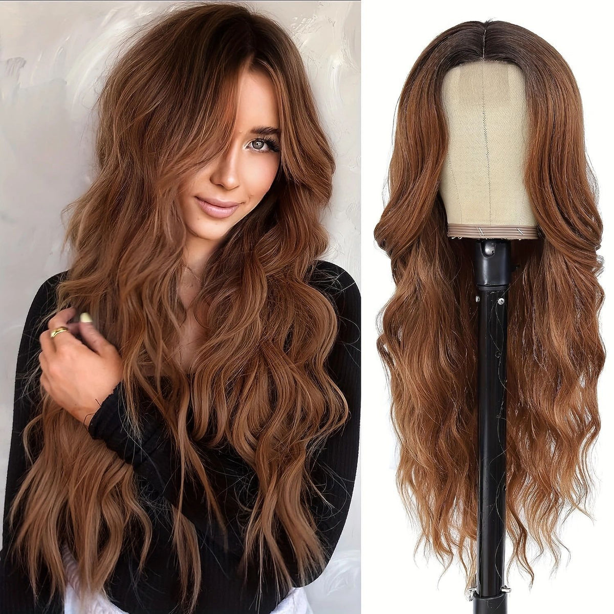 Lace-Front Curly Wig