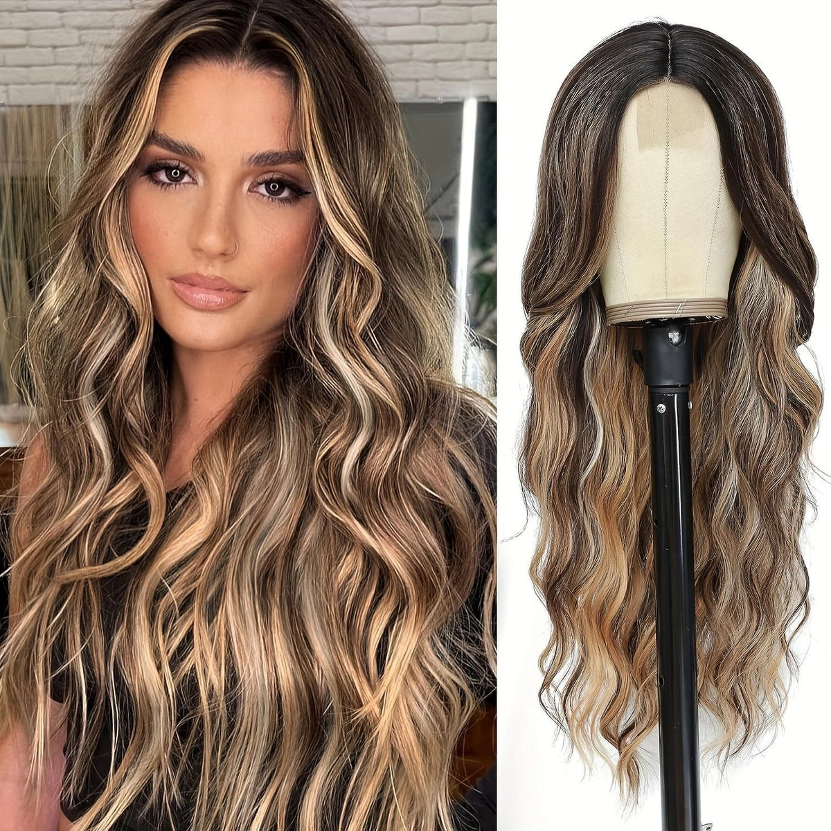 Lace-Front Curly Wig