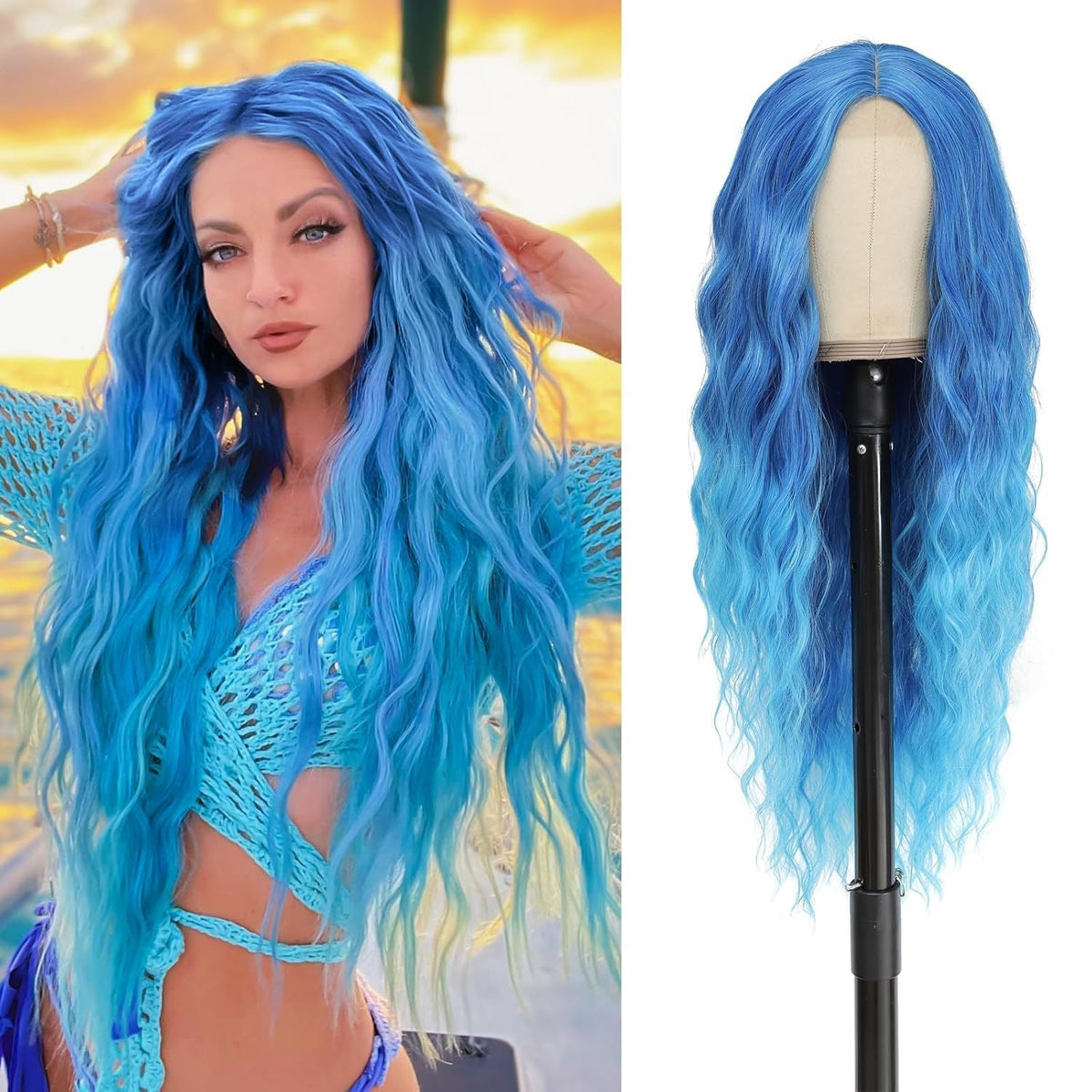 Lace-Front Curly Wig