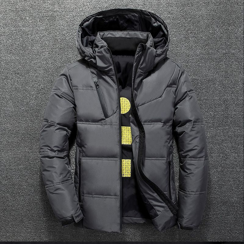 Short Slim-Fit Warm Jacket