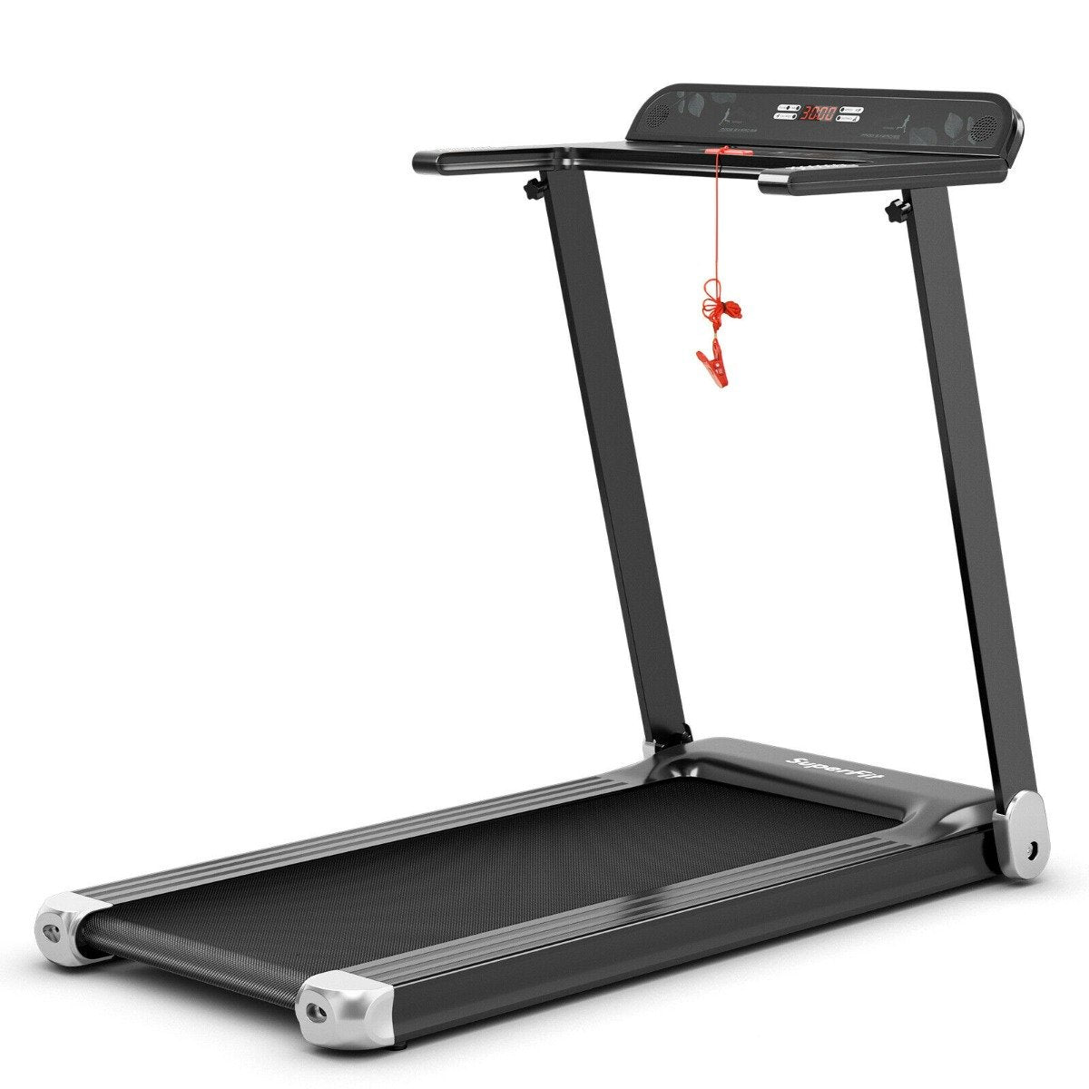 Folding Treadmill with APP Control and Bluetooth Speaker-Blue
