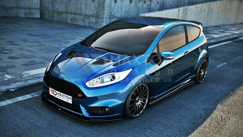 Maxton Design - Aftermarket  FRONT SPLITTER V.2 FIESTA MK7 ST FACELIFT 2013-UP