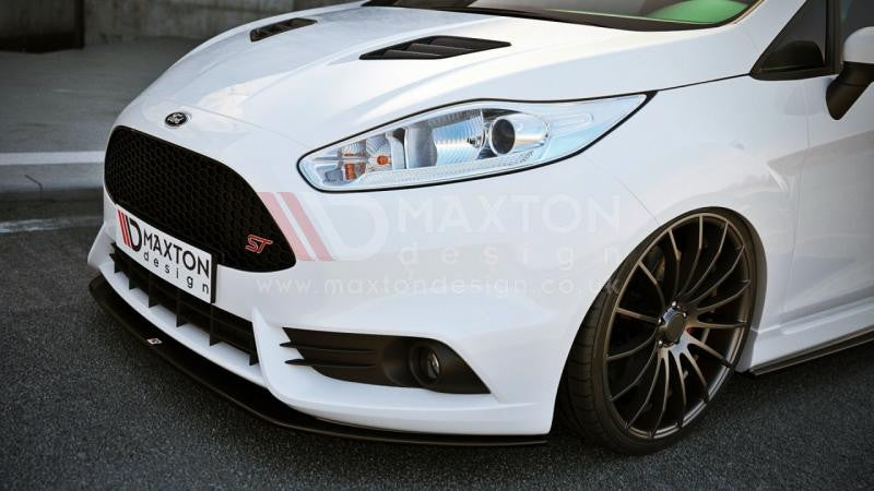 Maxton Design - Aftermarket  FRONT SPLITTER V.2 FIESTA MK7 ST FACELIFT 2013-UP
