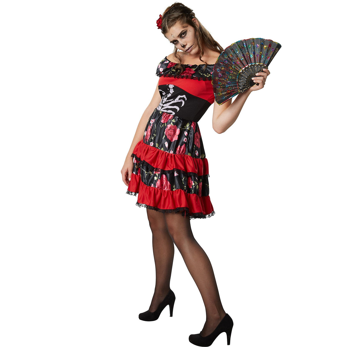 Women's Halloween Fancy Dress Costume Spooky Senorita, Size XXL