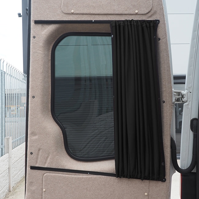 For Mercedes Sprinter/Dodge Premium Barndoor Window Curtain | VAN-X
