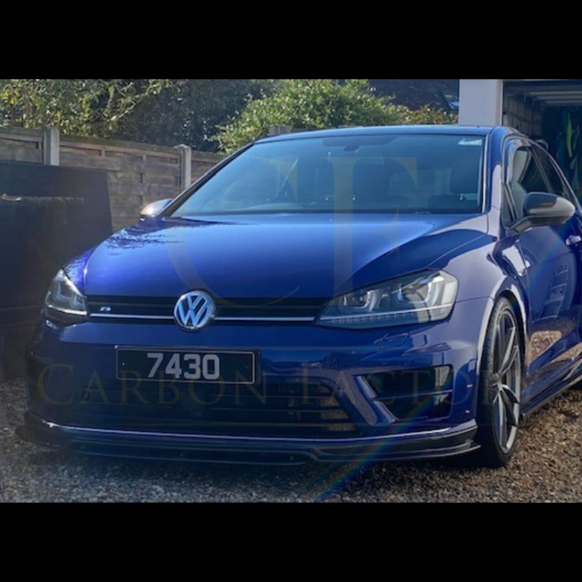 OZ Style Carbon Fibre Front Splitter for VW Golf MK7 R 14-17