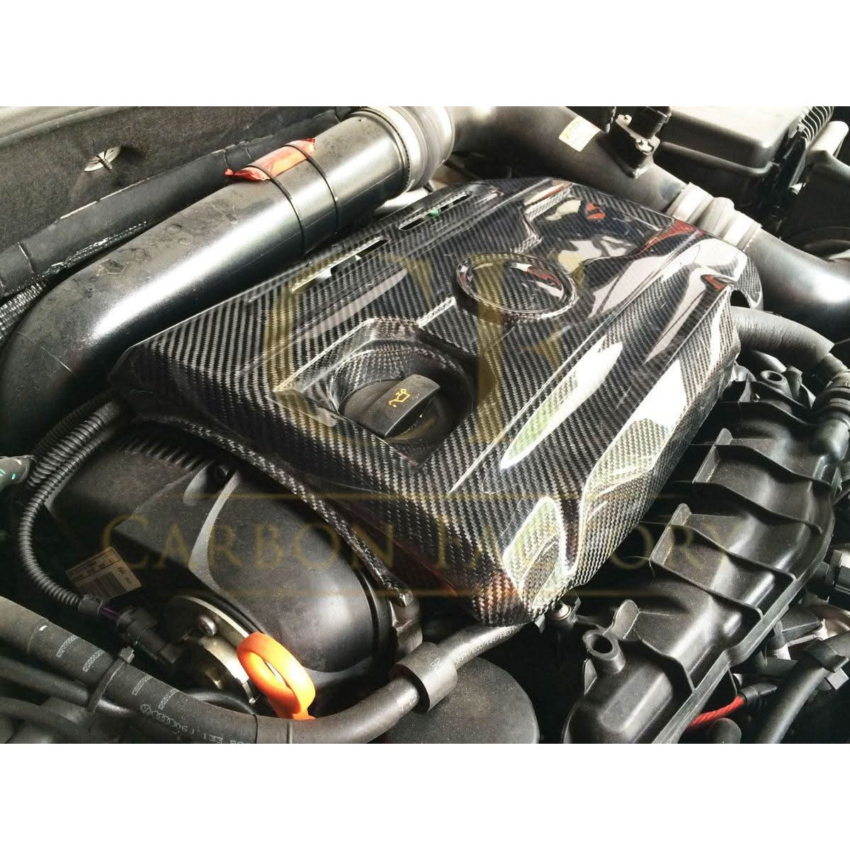 Scirocco Style Carbon Fibre Engine Cover for VW Golf MK6 GTI 08-13