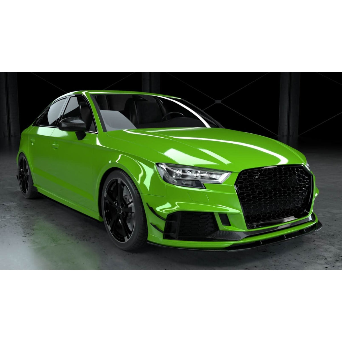 Pre-Preg Carbon Fibre Front Canards for Audi 8V RS3 Saloon 17-20