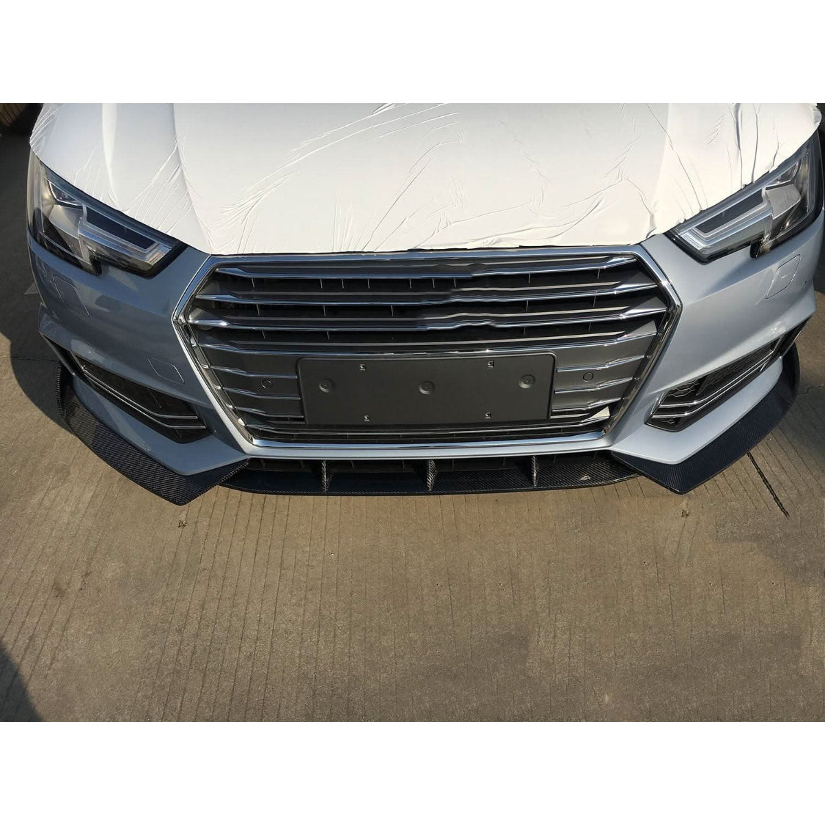 V Style Carbon Fibre Front Splitter for Audi A4 B9 S Line & S4 15-19