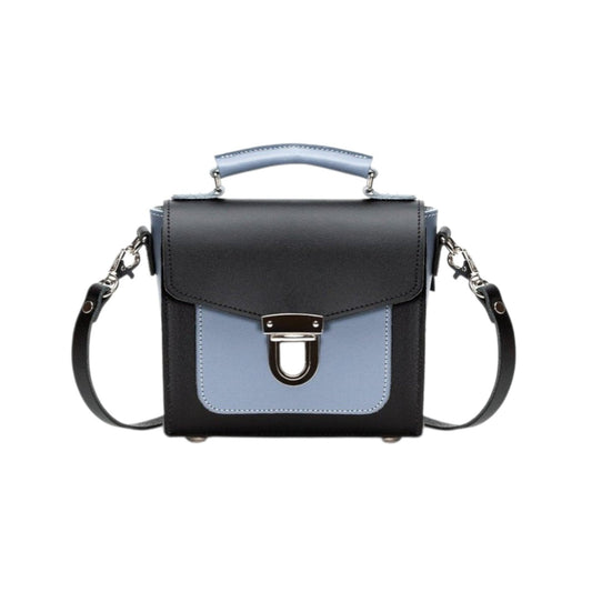 Handmade Leather Sugarcube Handbag - Mocha Mauve