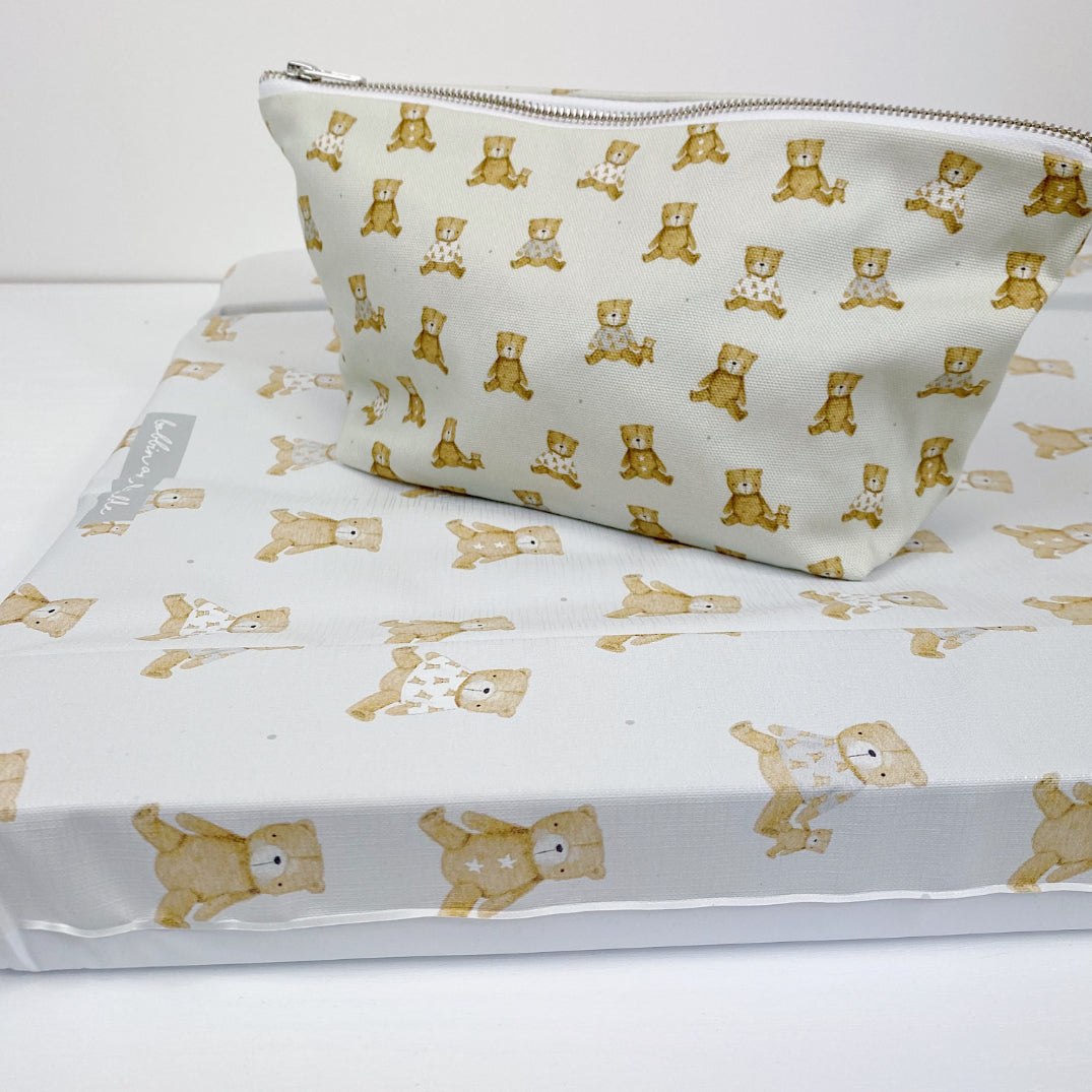 Nappy Wallet - Teddy Bear Print