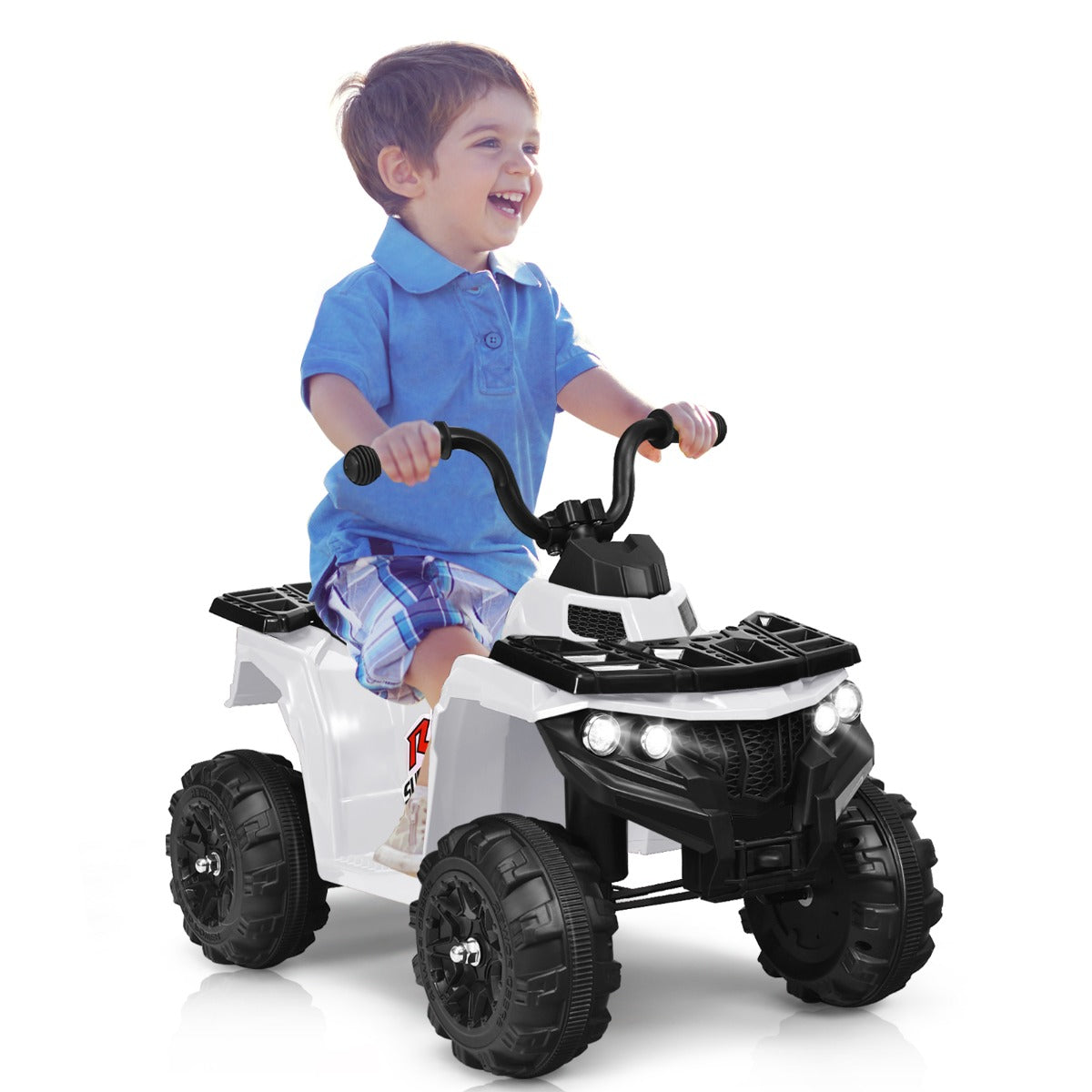 All Terrain Electric Quad Bike for Kids with MP3 and USB-Blue