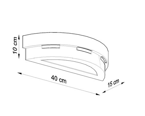 Wall Lamp Ceramic HELIOS Simple Classic Design Paintable LED27
