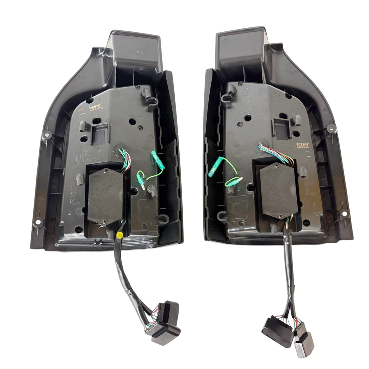 For VW T5 Transporter MK3.1 Barndoor Smoked Full Frame LED Rear Lights | Van-X