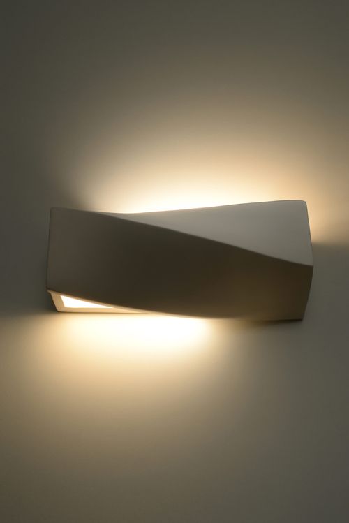 Wall Lamp Ceramic SIGMA MINI Simple Classic Design Paintable LED27