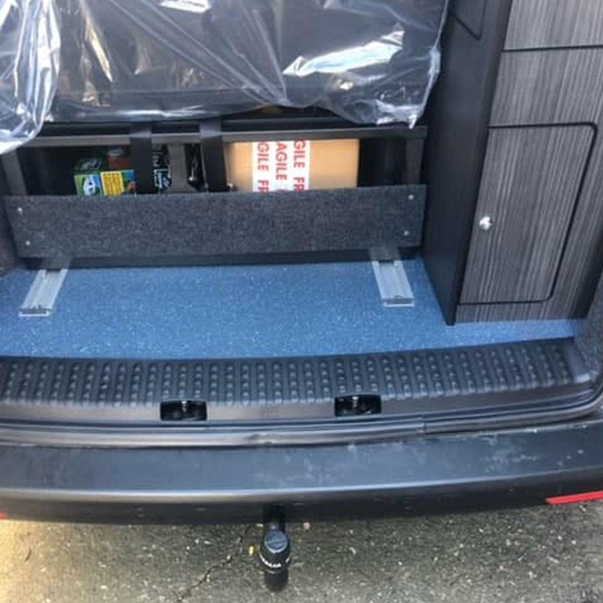 For VW T6 V3 Barn Door Rear Threshold Cover with Screws & Caps Camper Conversion Upgrade - Van-X