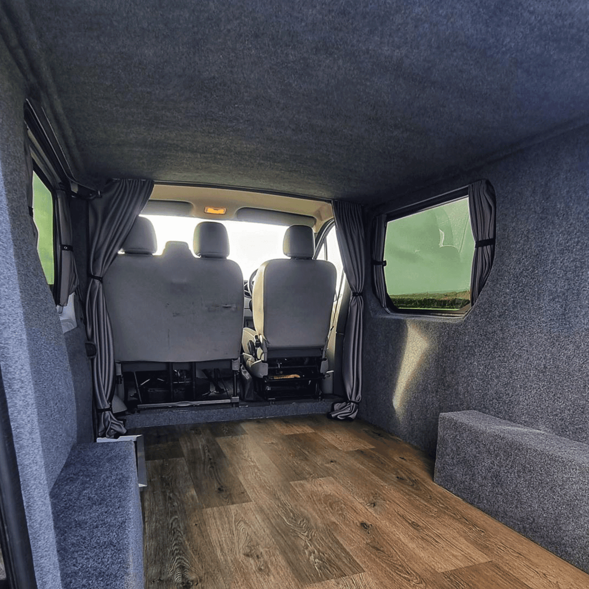 For Vauxhall Vivaro Cab Divider Curtain Kit with Rail Premium Quality - Van-X