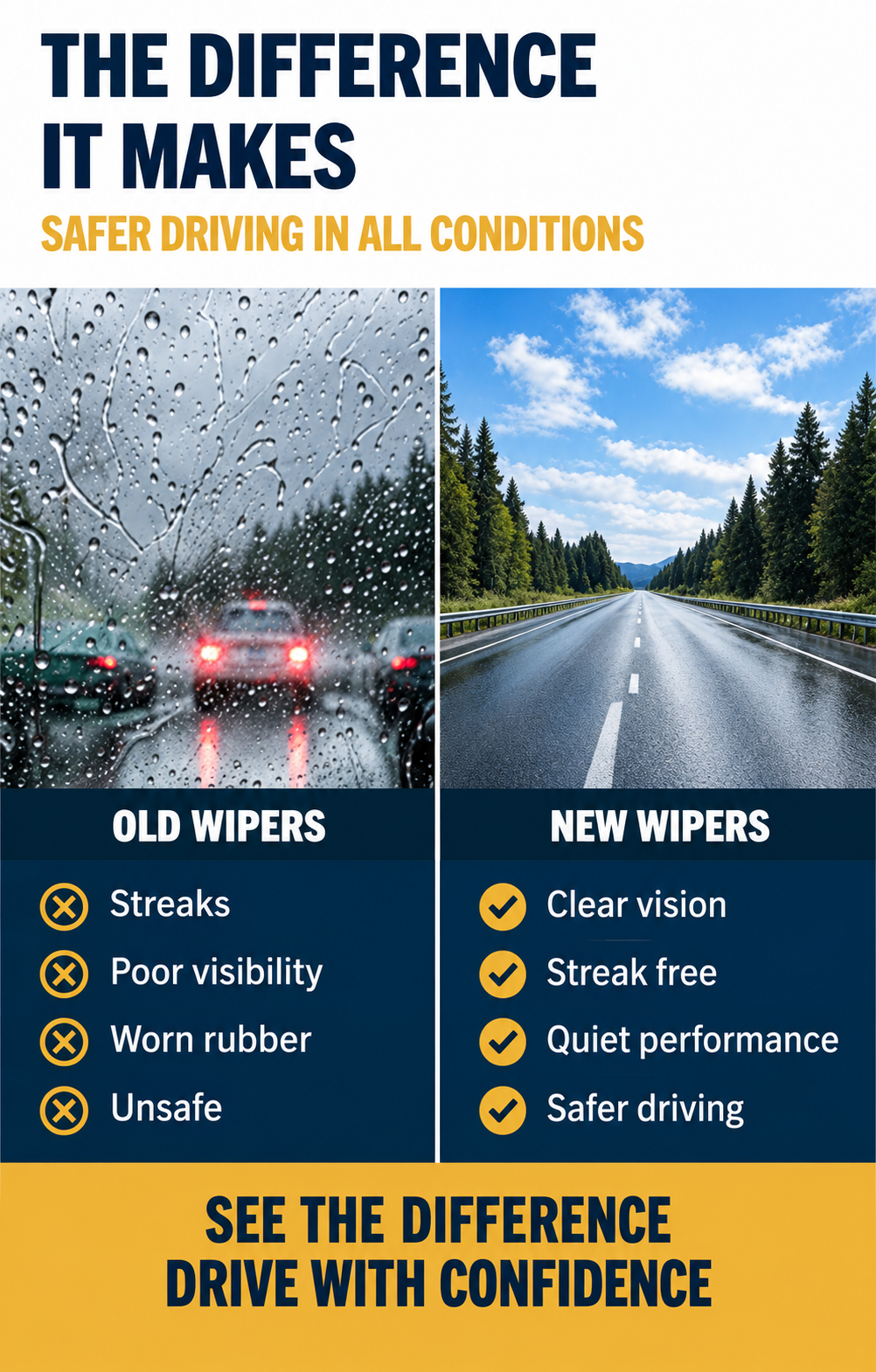 Land Rover Discovery Sport SUV Sep 2014 onwards Front Wiper Blade Kit