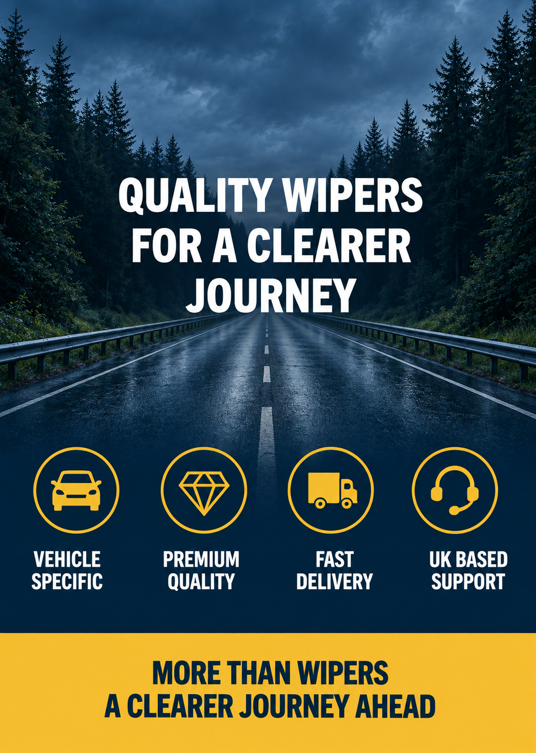 Mercedes-Benz GLA-Class SUV Jul 2015 to Nov 2020 Front & Rear Wiper Blade Set