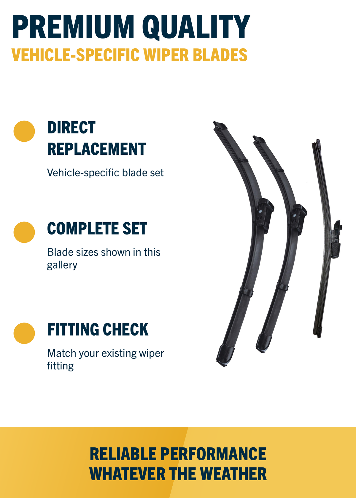 Skoda Octavia Estate Jun 2013 to Jul 2020 Front & Rear Wiper Blade Set