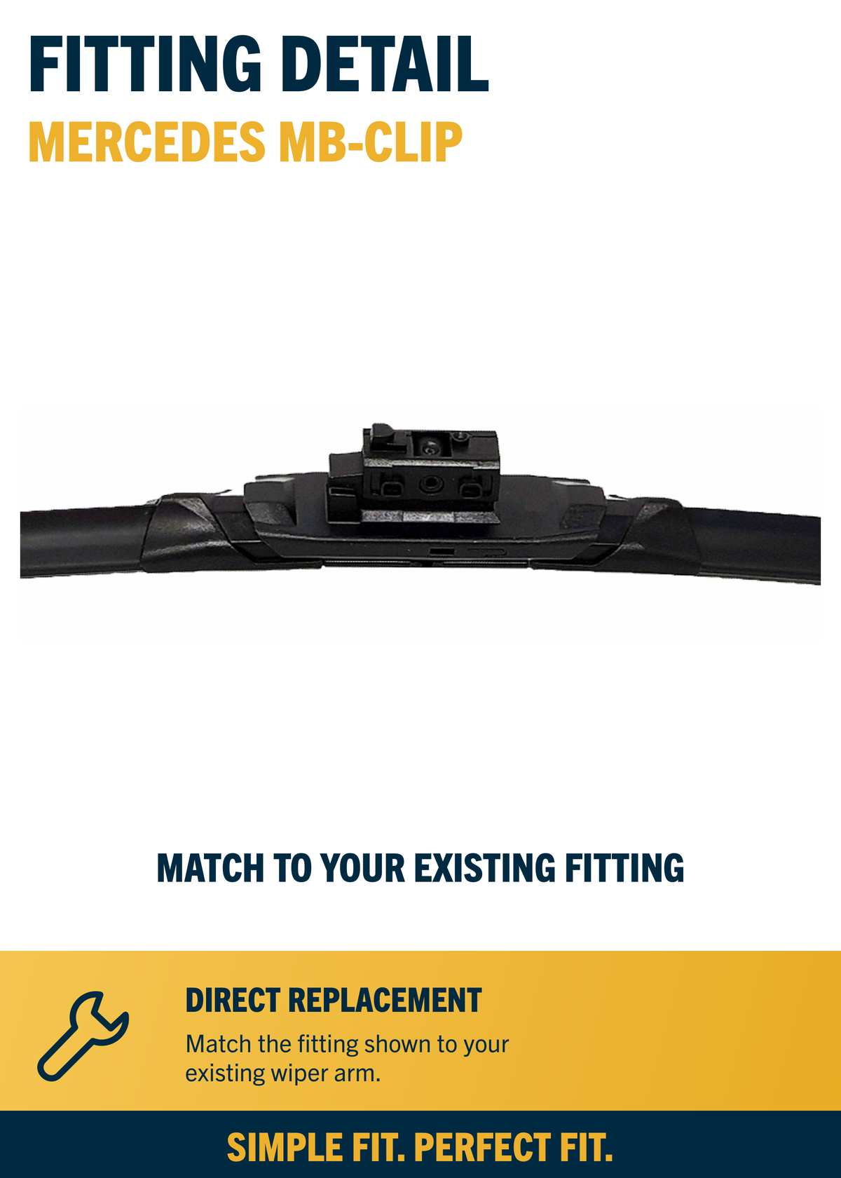 Mercedes-Benz GLA-Class SUV Jul 2015 to Nov 2020 Front & Rear Wiper Blade Set