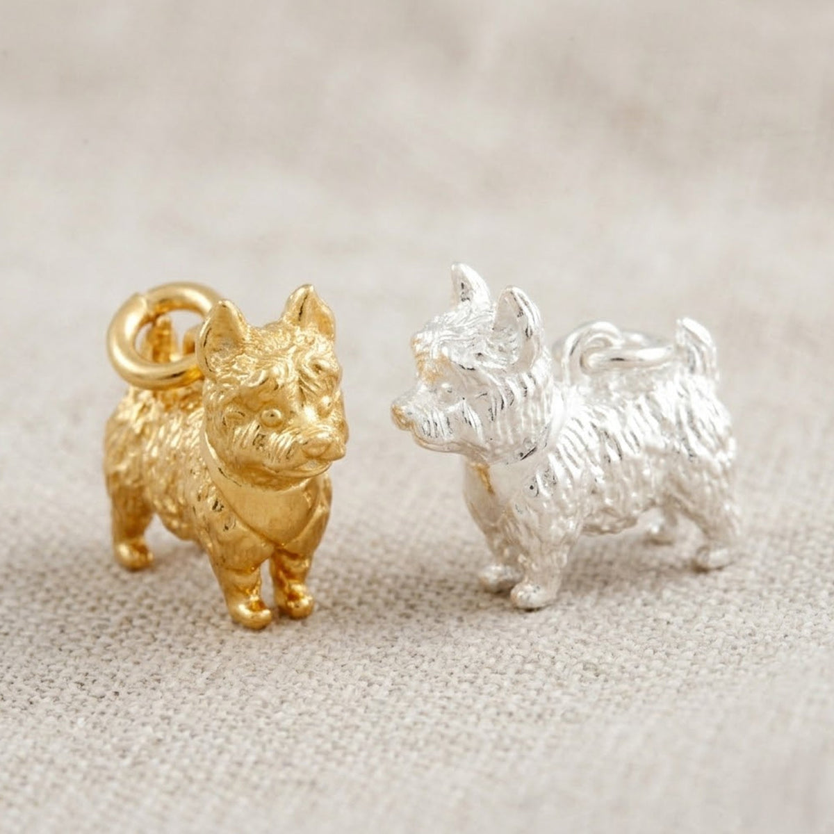 West Highland Terrier Silver Dog Charm