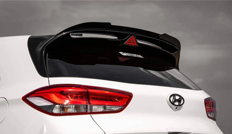HYUNDAI I30 N EVO-1 GLOSS BLACK REAR SPOILER BY ZAERO (2018+, PD)